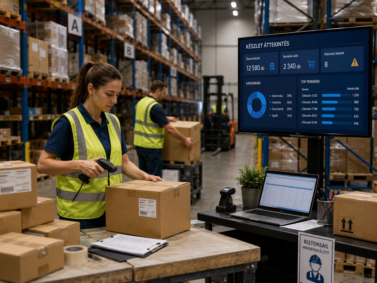 Warehouse logistics and stock management overview